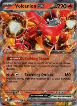 VOLCANION EX 031/159 DOUBLE RARE JOURNEY TOGETHER POKEMON NM - Image 1
