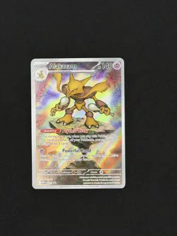Pokemon TCG Alakazam 009 Black Star Promo Mega Evolutions NM - Image 1
