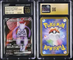 2025 POKEMON JPN ROCKECT GANG'S SR #114 TEAM ROCKET'S MEWTWO EX CGC 10 PRISTINE - Image 3