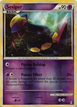 SEVIPER 51/95 UC CALL OF LEGENDS POKEMON REVERSE HOLO NM - Image 1