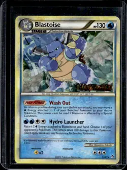 2010 Pokemon HeartGold & SoulSilver Unleashed Blastoise Reverse Holo #13/95 - Image 1