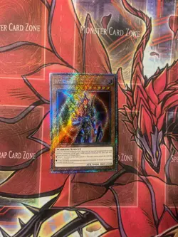 YUGIOH BLACK LUSTER SOLDIER ENVOY OF THE BEGINNING RA03-EN132 PLATINUM 1ST ED NM - Image 1