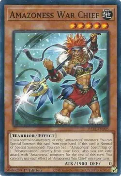 Amazoness War Chief - DABL-EN095 - Common - 1st Edition - Lightly Played - Darkw - Image 1