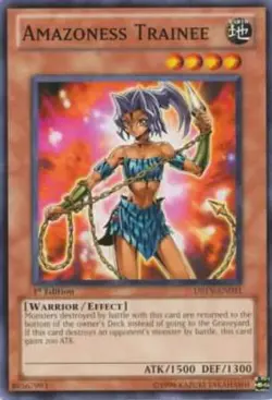 Amazoness Trainee - DREV-EN031 - Common - Unlimited Edition - Damaged - Duelist - Image 1