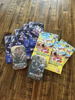 One Piece Booster Packs Lot Of 9 Plus 2 Tins - Image 3