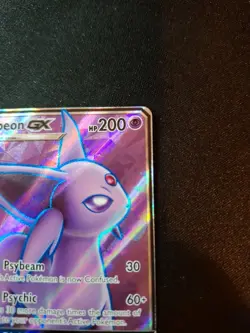 2017 Pokemon Sun Moon Base Set Espeon GX 140/149 Full Art Ultra Rare Off Centre - Image 3