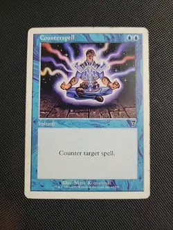 MTG Card - 1x Counterspell - Magic Core Set 7th Edition - Played - Vintage 2001 - Image 1