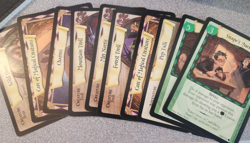 2001 NM Harry Potter Trading Card Game 140 cards w Holo card 19 tokens Wood box - Image 3