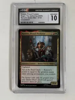 Magic The Gathering Kraven Proud Predator Uncommon CGC 10 Marvel's Spider-Man - Image 1