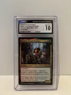 Magic The Gathering Kraven Proud Predator Uncommon CGC 10 Marvel's Spider-Man - Image 3