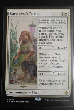 Magic: The Gathering Caretaker's Talent Bloomburrow Enchantment Rare 6 Lindsey … - Image 1