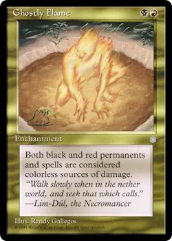 GHOSTLY FLAME x1 mtg NM Ice Age 1 Rare UNPLAYED - Image 1