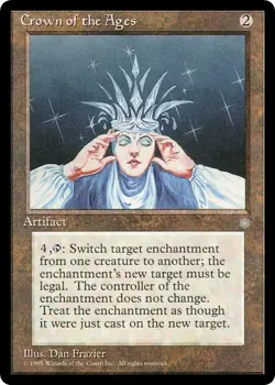 CROWN OF THE AGES x1 mtg NM/NM- Ice Age 1 Rare UNPLAYED - Image 1