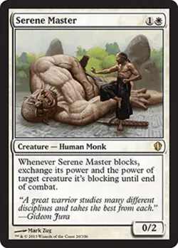 1 x Serene Master - Commander 2013 - Light Play - MTG - Image 1