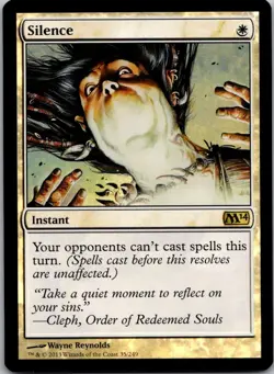 Silence #35 Magic 2014 M14 Magic MTG 35/249 - Image 1