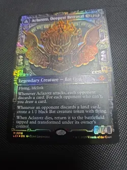 Aclazotz, Deepest Betrayal Showcase Foil NM Magic the Gathering Ixalan LCI MTG - Image 1