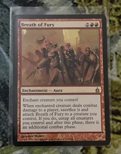 MTG Breath of Fury NM - Ravnica: City of Guilds #116 Unplayed - Image 1