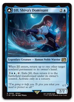 Jill, Shiva's Dominant #58 (NM) Final Fantasy FIN Magic MTG - Image 1