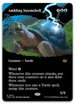 Ambling Stormshell (Borderless) #332 (NM) Tarkir Dragonstorm TDM Magic MTG - Image 1