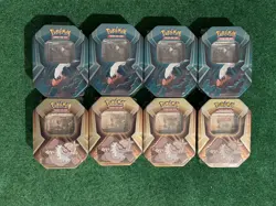 Pokemon TCG Triple Whammy Tin Lot Of 8 SLAKING DARKRAI NEW FACTORY SEALED - Image 1