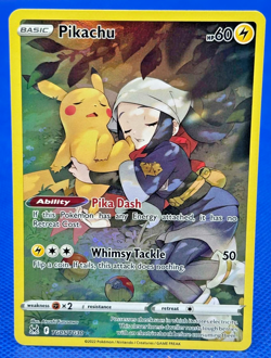 Pikachu TG05/TG30 Swsh11: Lost Origin Trainer Gallery Holo Pokemon TCG - Image 1