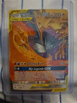 Pokemon TCG Moltres Zapdos Articuno GX Ultra Rare Card 44/68 -Hidden Fates - Image 1