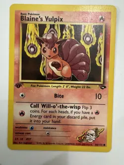 Pokemon TCG First Edition Vintage, Blaine’s Vulpix, Magcargo, Magmar. - Image 2