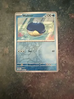 Wailmer (Reverse Holo) #40/159 - Sv09: Journey Together - Pokemon TCG - NM/M - Image 2