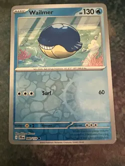 Wailmer (Reverse Holo) #40/159 - Sv09: Journey Together - Pokemon TCG - NM/M - Image 3