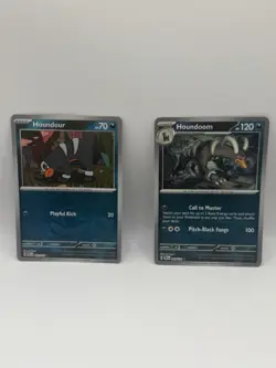 Pokemon TCG Prismatic Houndour Pokeball & Houndoom Masterball Lot - Image 1