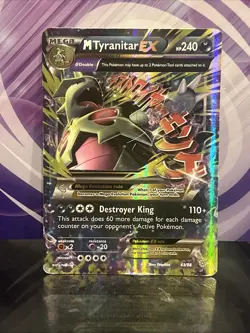 Pokemon TCG Mega M Tyranitar EX Ancient Origins Holo Ultra Rare Card 43/98 HP - Image 1