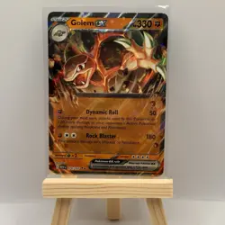 Pokemon TCG Golem EX 076/165 Scarlet & Violet Holo Double Rare - Image 1