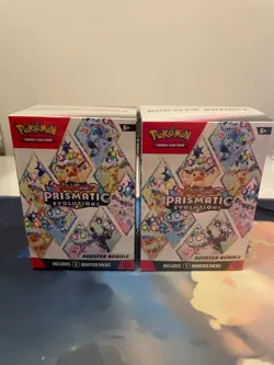 Pokemon TCG Prismatic Evolutions Booster Bundle Lot of 2 - New Factory Sealed - Image 1