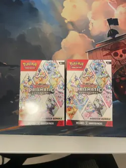 Pokemon TCG Prismatic Evolutions Booster Bundle Lot of 2 - New Factory Sealed - Image 2