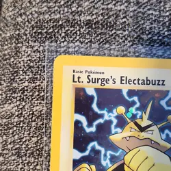 Pokemon Lt. Surge's Electabuzz Gym Heroes Holo Rare 6/132 Basic 70 HP English - Image 3