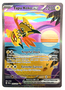 Pokemon Tapu Koko ex 247/182 Paradox Rift Holo Special Illustration Rare SIR - Image 1