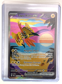 Pokemon Tapu Koko ex 247/182 Paradox Rift Holo Special Illustration Rare SIR - Image 3