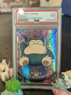 PSA 9 MINT Spectra Snorlax #143 Pokemon 2000 Topps Chrome Holo Rare - Image 1