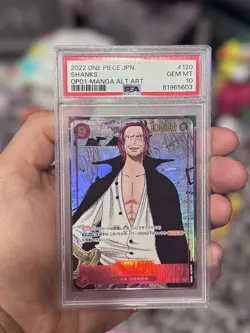 MANGA ALT ART Shanks One Piece 2022 OP01 Romance Dawn SEC Japanese #120 PSA 10 - Image 1