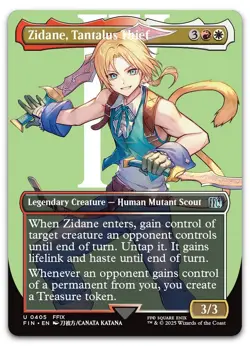 Zidane, Tantalus Thief (Borderless) #405 (NM) Final Fantasy FIN Magic MTG - Image 1