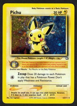 Pichu NG 12 – Neo Genesis – Englisch – Pokemon Vintage Holo Rare NM - Image 1
