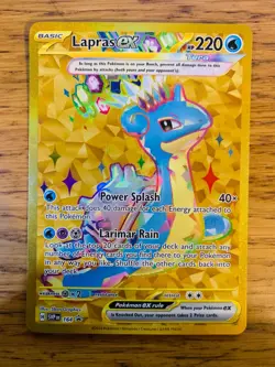 N-MINT! Lapras ex SVP164 Terapagos UPC Black Star Promo Pokemon Card! - Image 1