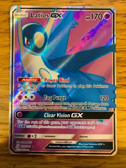 NEAR MINT! Latios GX (223/236) Unified Minds Full Art Pokemon Card! - Image 1