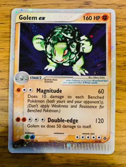 MP! Golem ex (91/97) EX Dragon Holo Rare Pokemon Card! FAST P&P! - Image 1