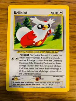 Delibird (5/64) Holo Neo Revelation Set Pokemon Card! FAST & FREE P&P! - Image 2
