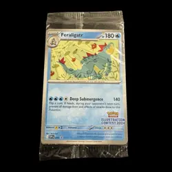 [SEALED] Feraligatr and Pikachu Illustration Contest 2024 Promo - Pokemon TCG - Image 1