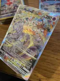 NEAR MINT! Mewtwo VStar GG44/GG70 Crown Zenith Galarian Gallery Pokemon Card! - Image 4