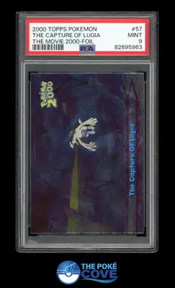 2000 TOPPS Pokemon The Movie | The Capture of Lugia Foil #57 | PSA 9, POP 20 - Image 1
