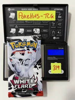 (VERY LIGHT)🔥 22.50g Pokemon TCG White Flare Booster Pack Factory Sealed✅ - Image 1