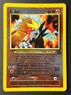 Entei 34 WOTC Black Star Promo - Holo Pokemon Card LP - - Image 1